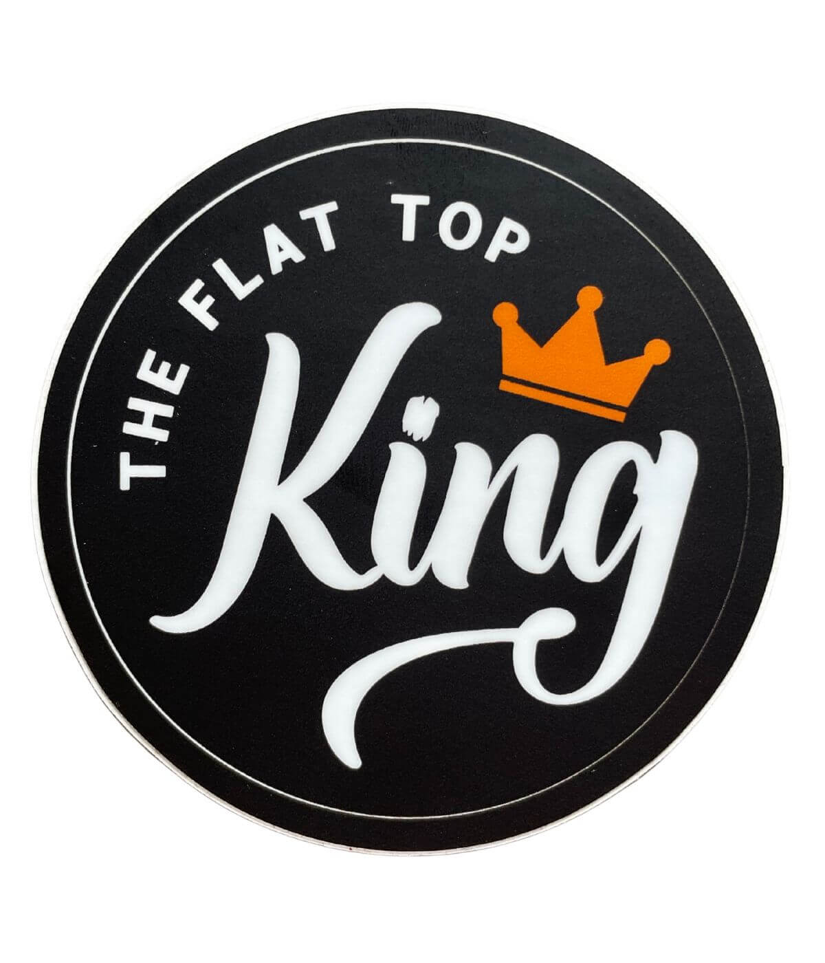 The Flat Top King Logo Sticker