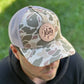 Light Tan Camo Leather Patch Hat