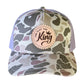 Light Tan Camo Leather Patch Hat