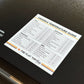 Griddle Temperature Chart Magnet